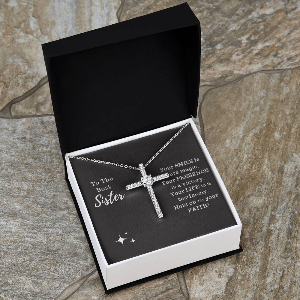 Sister - Testimony Cross Necklace
