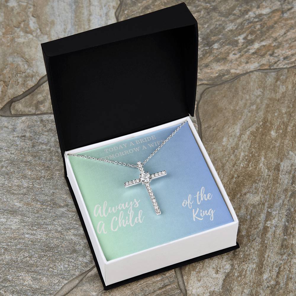 Stunning Cross Necklace Bridal Gift