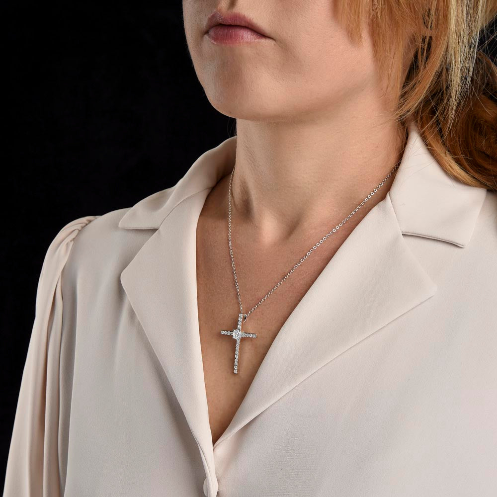 Stunning Cross Necklace Bridal Gift
