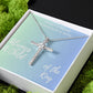 Stunning Cross Necklace Bridal Gift