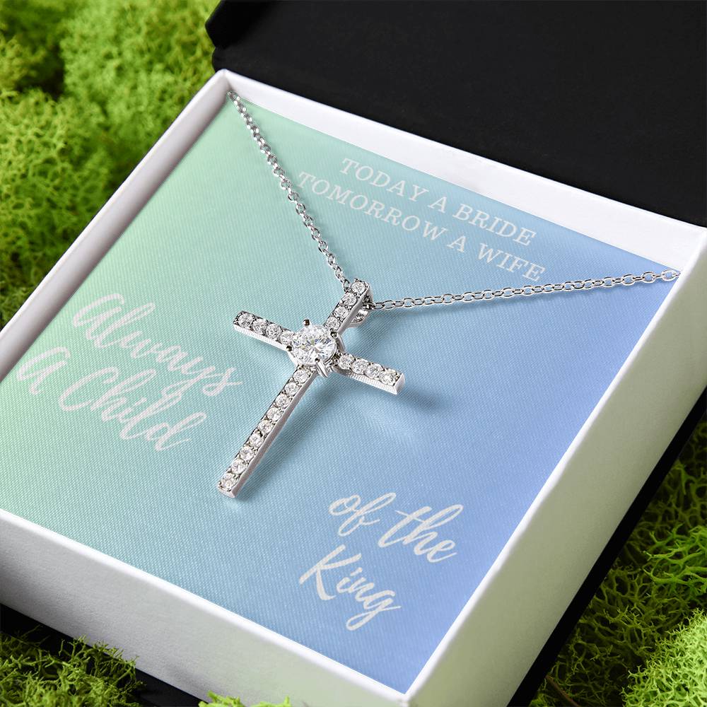 Stunning Cross Necklace Bridal Gift