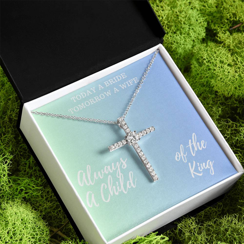 Stunning Cross Necklace Bridal Gift