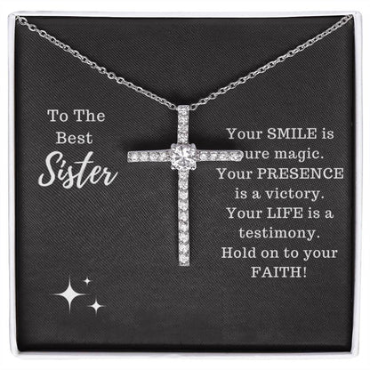 Sister - Testimony Cross Necklace