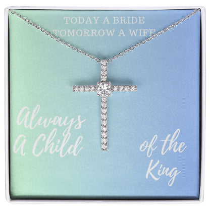 Stunning Cross Necklace Bridal Gift