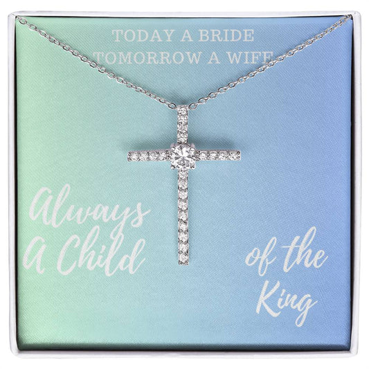 Stunning Cross Necklace Bridal Gift