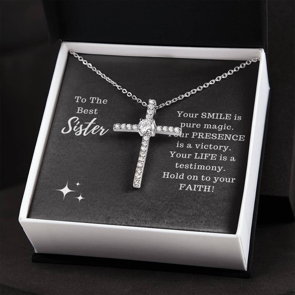 Sister - Testimony Cross Necklace
