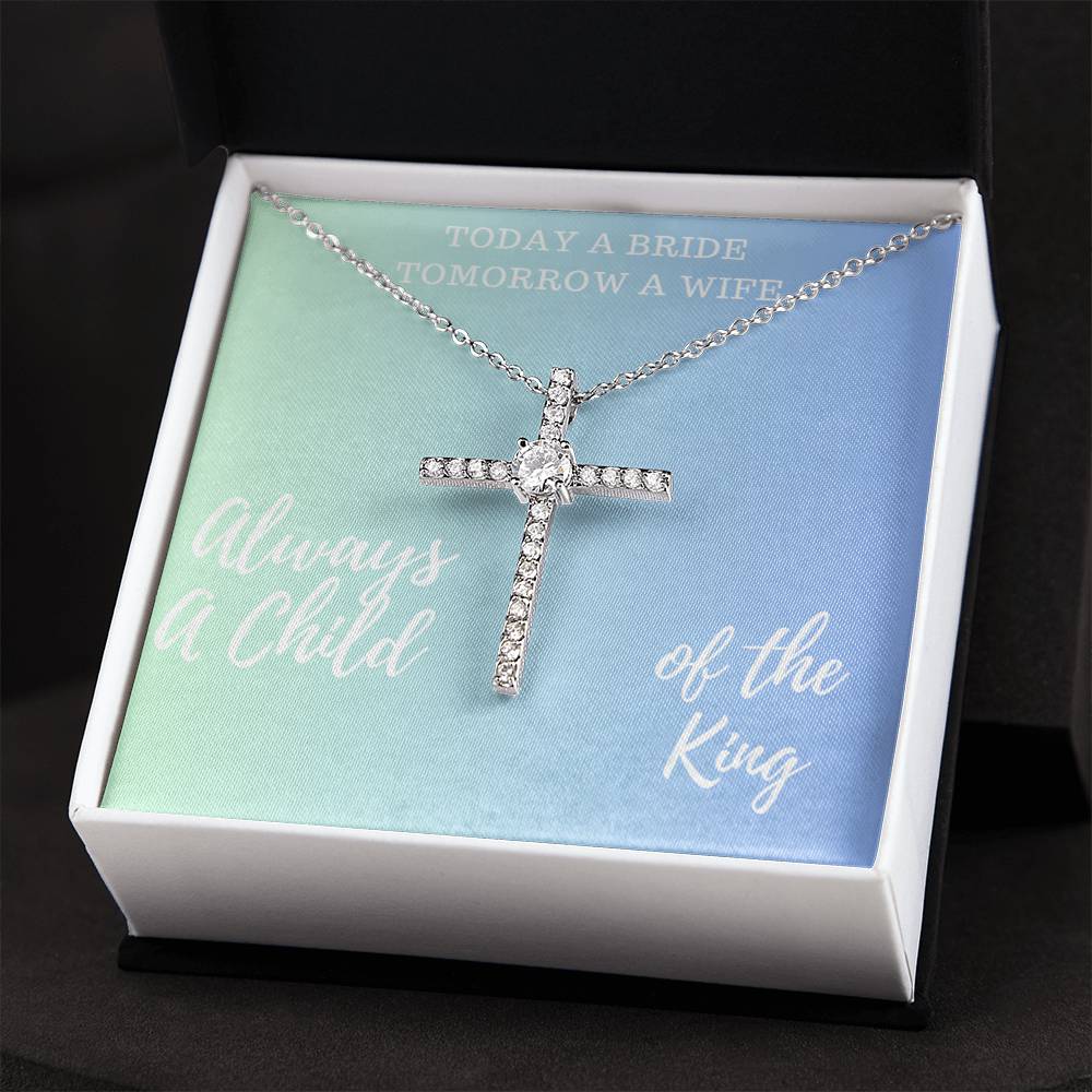 Stunning Cross Necklace Bridal Gift