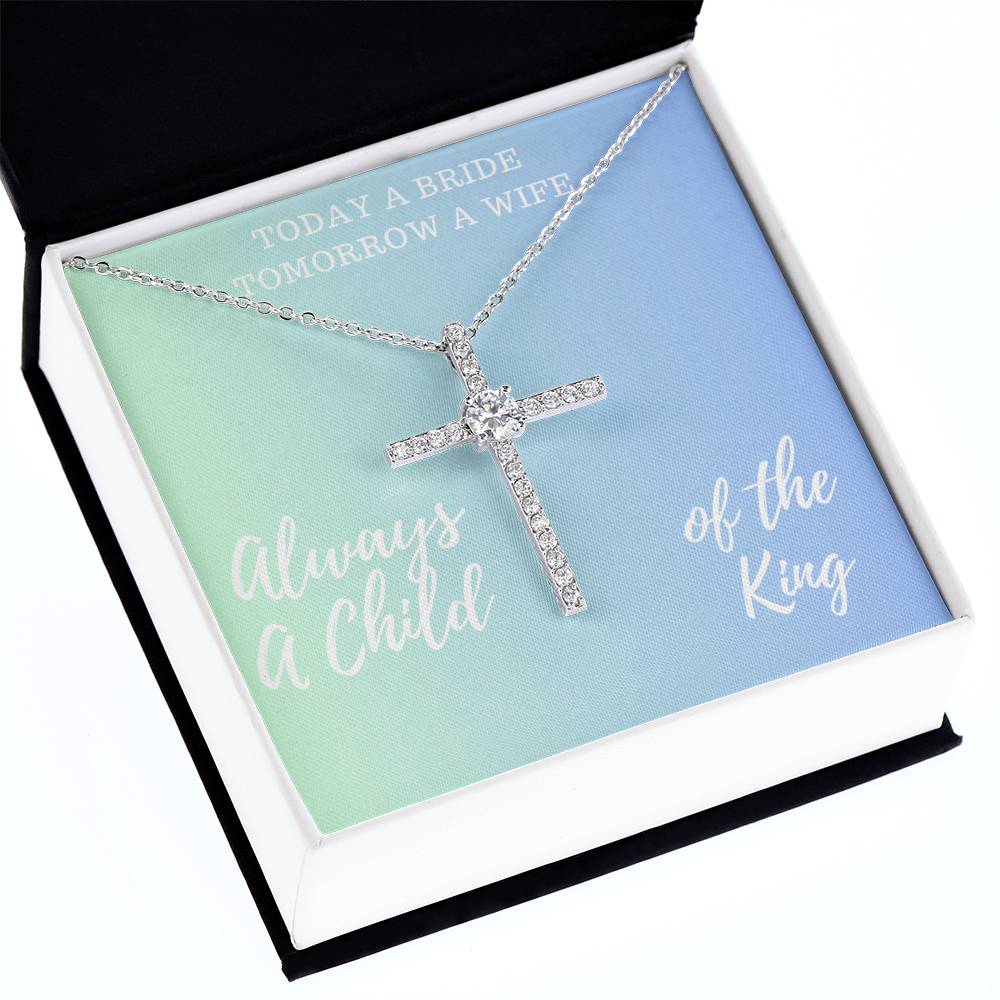Stunning Cross Necklace Bridal Gift