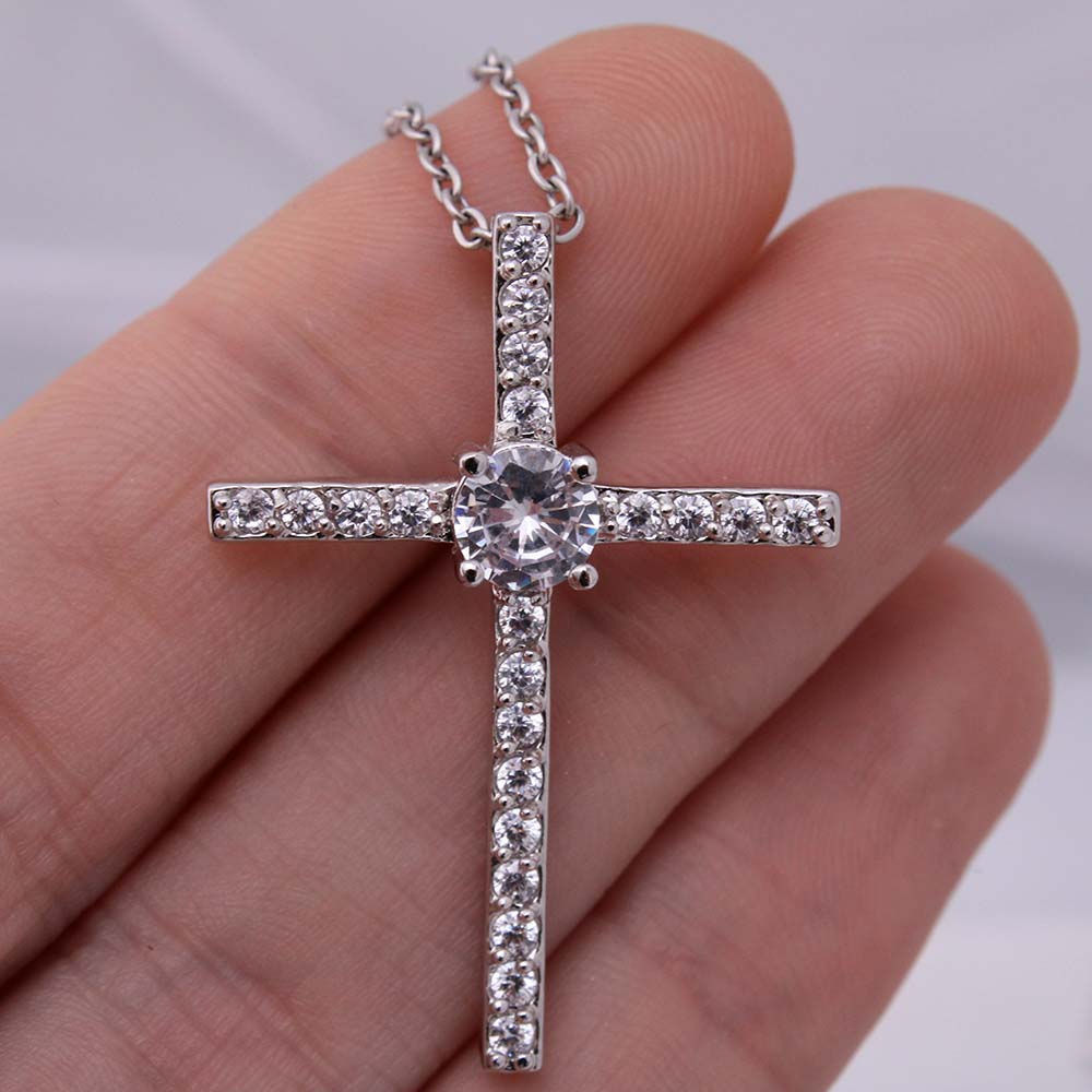 Stunning Cross Necklace Bridal Gift