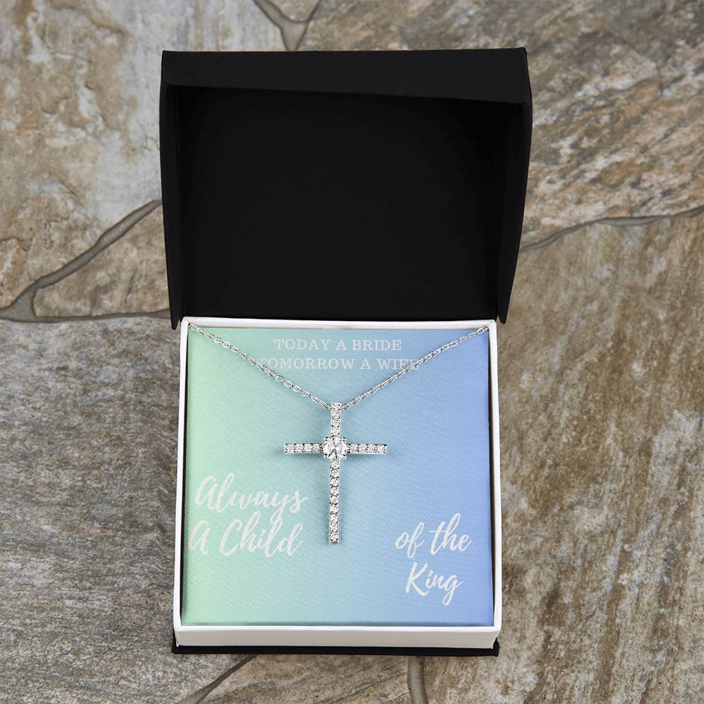 Stunning Cross Necklace Bridal Gift