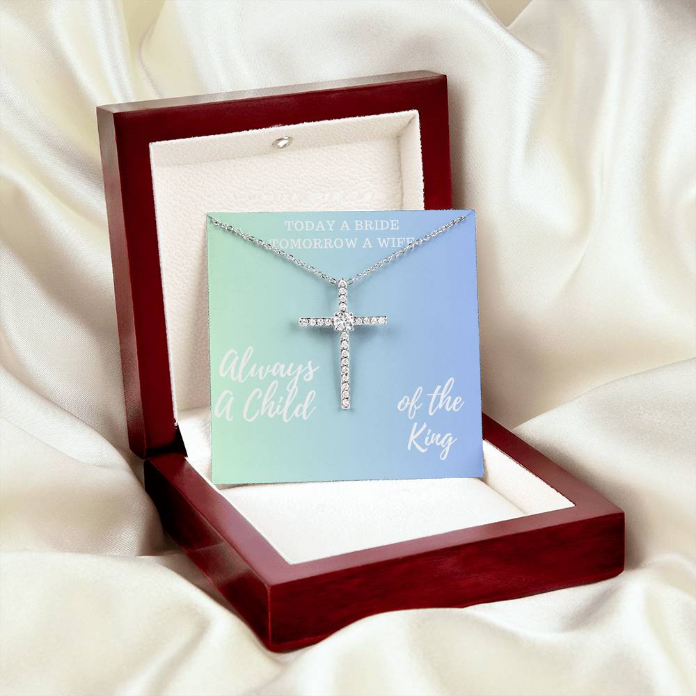 Stunning Cross Necklace Bridal Gift