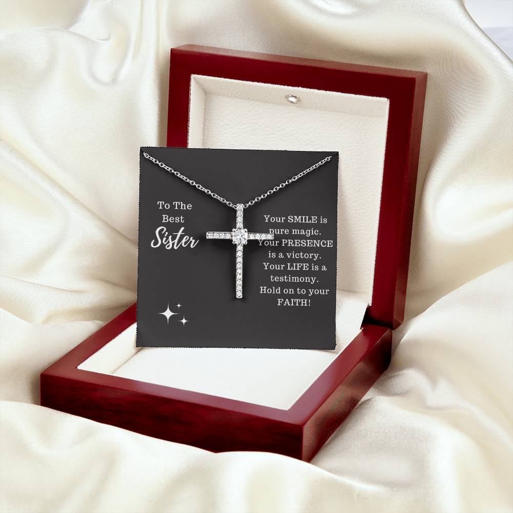 Sister - Testimony Cross Necklace