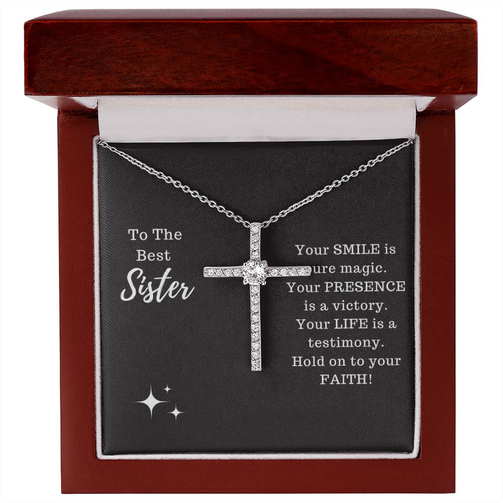 Sister - Testimony Cross Necklace