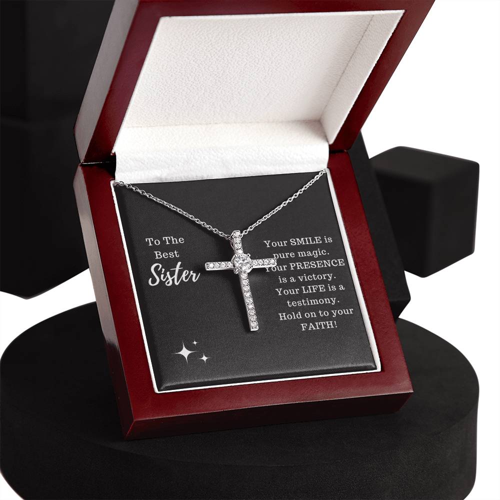 Sister - Testimony Cross Necklace