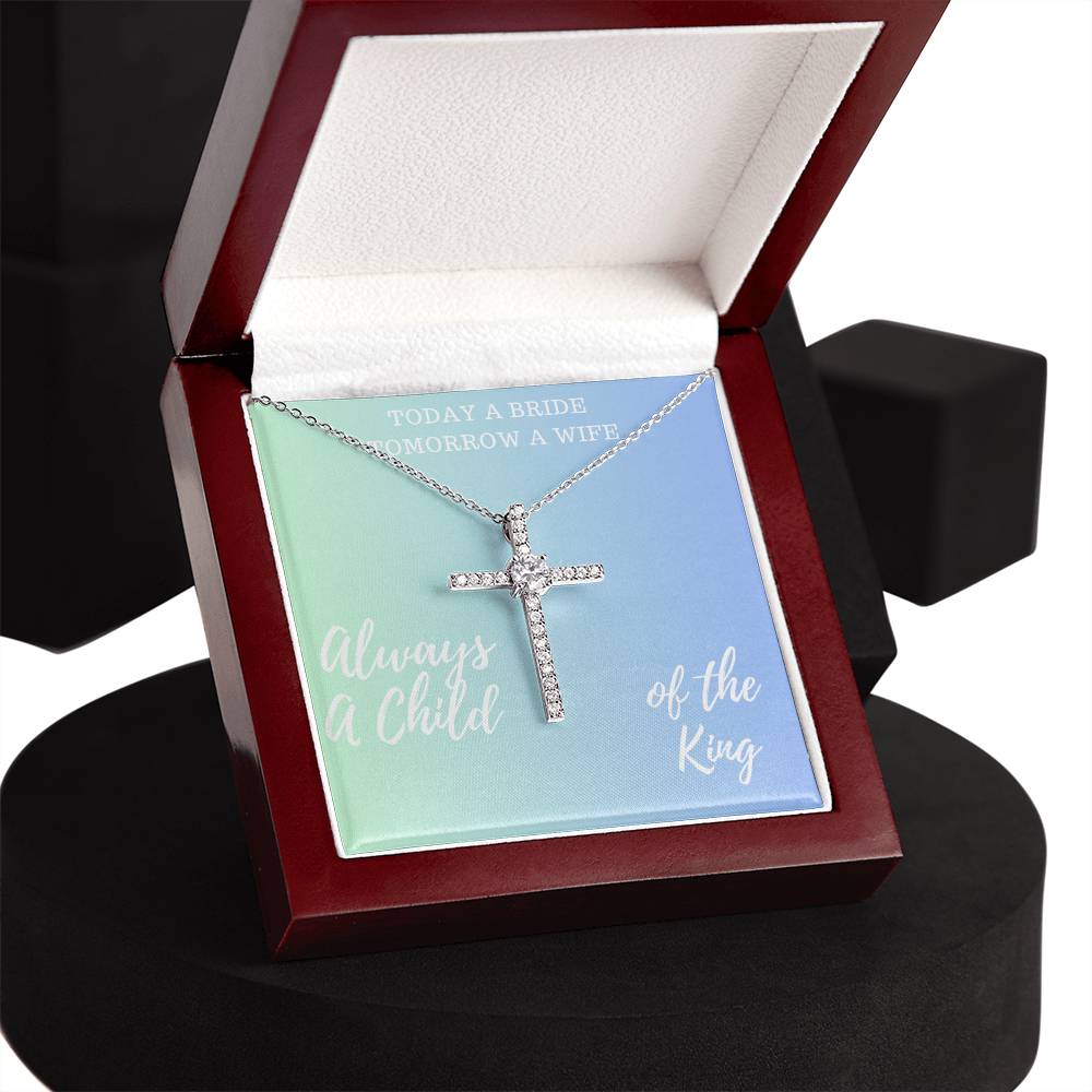 Stunning Cross Necklace Bridal Gift