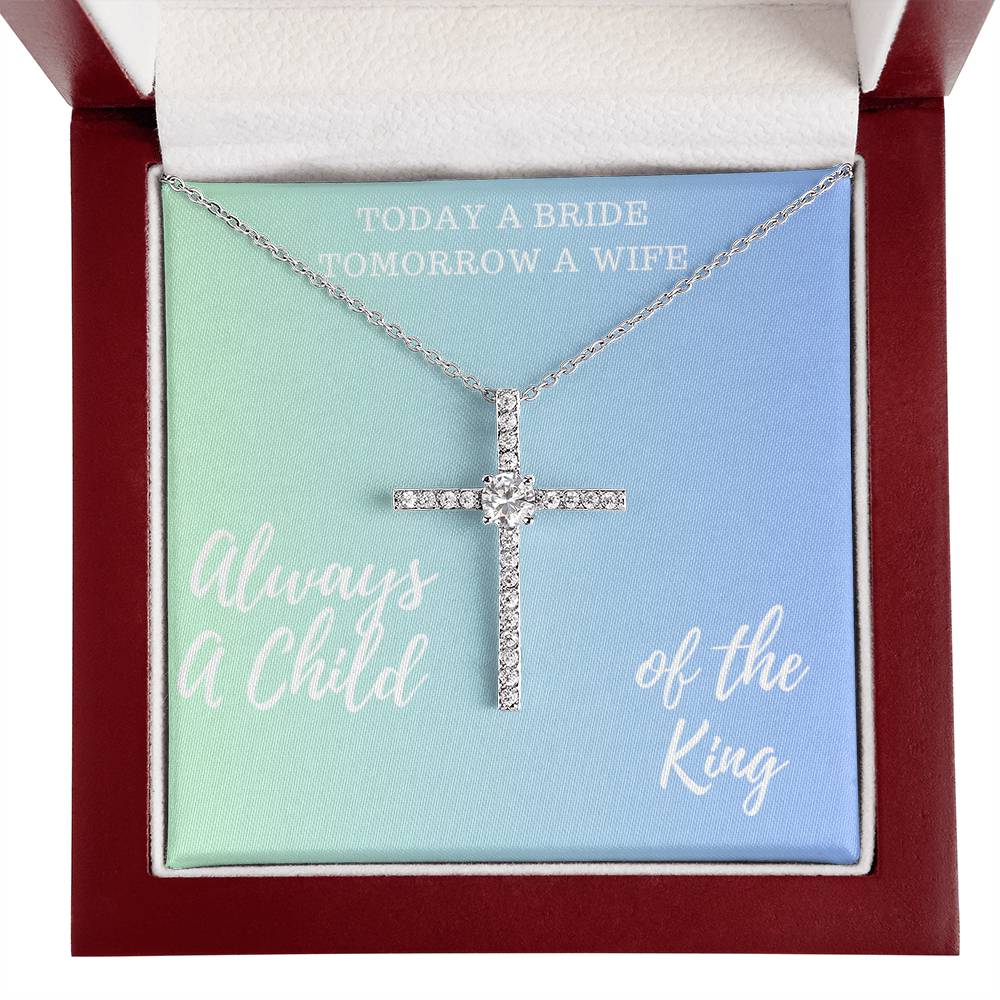 Stunning Cross Necklace Bridal Gift