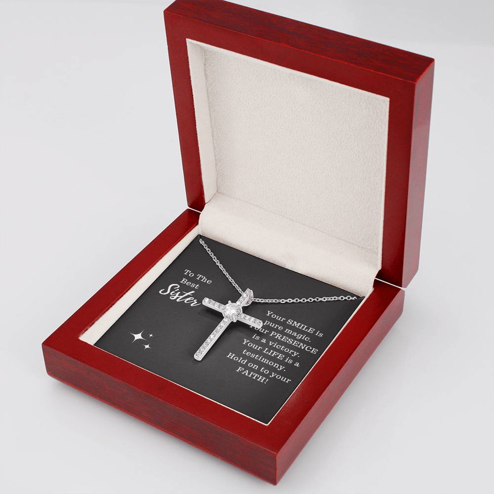 Sister - Testimony Cross Necklace