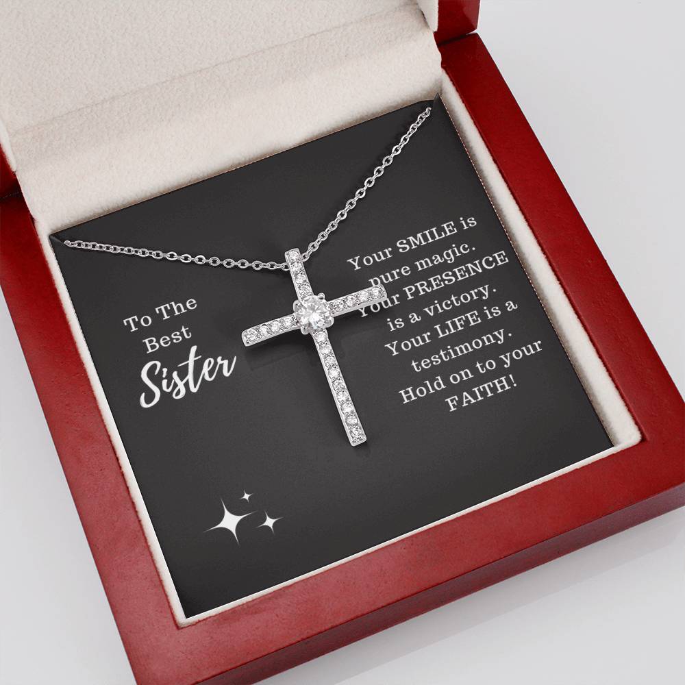Sister - Testimony Cross Necklace