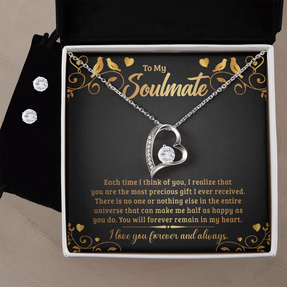 Collar y pendientes de amor para siempre