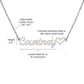 Collar con nombre personalizado con corazón 