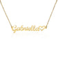 Collar con nombre personalizado con corazón 