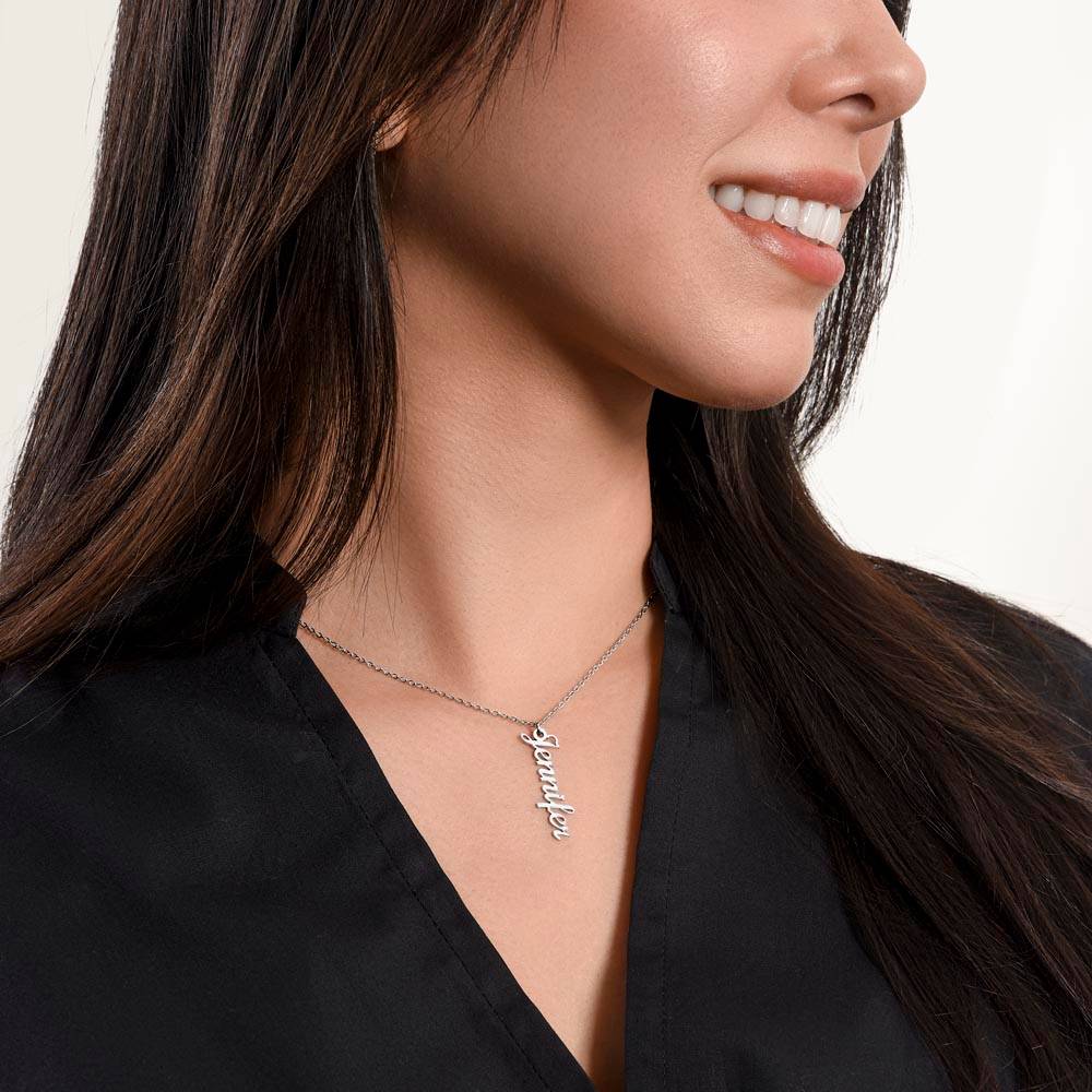 Big Sister - Personalized Vertical Name Necklace
