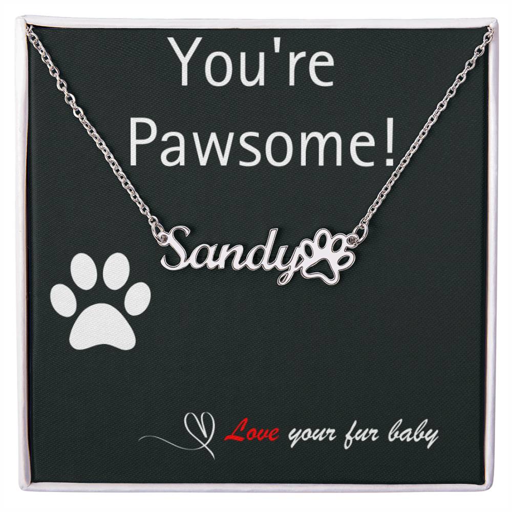 Pet Parent - Perfect Paw Print Necklace
