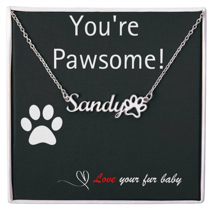 Pet Parent - Perfect Paw Print Necklace