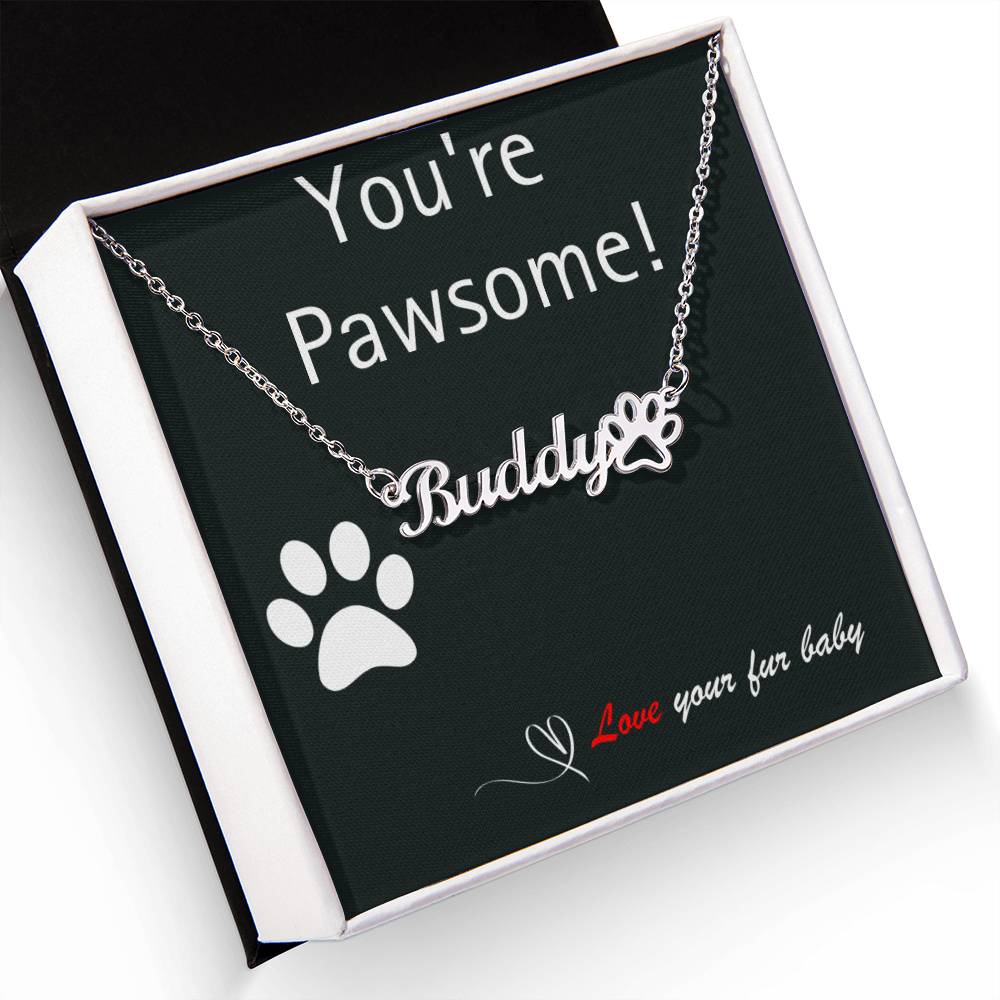 Pet Parent - Perfect Paw Print Necklace
