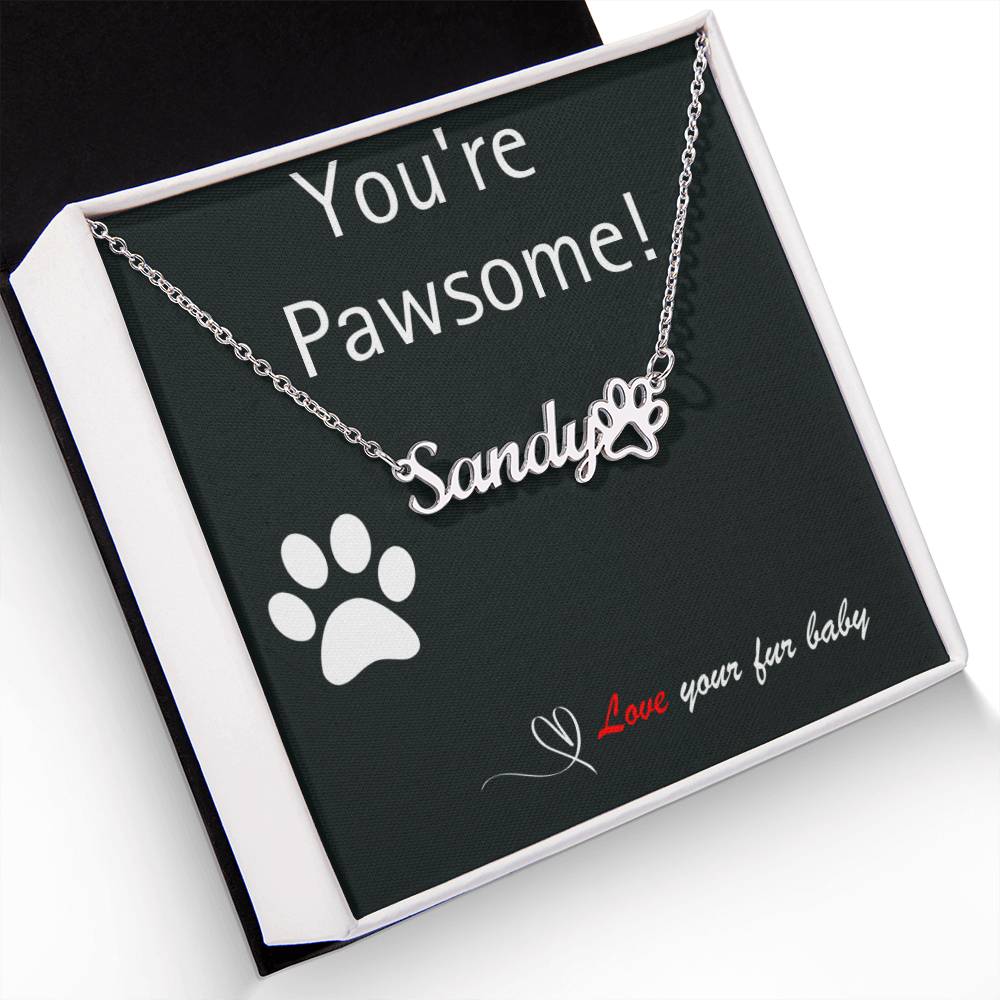 Pet Parent - Perfect Paw Print Necklace