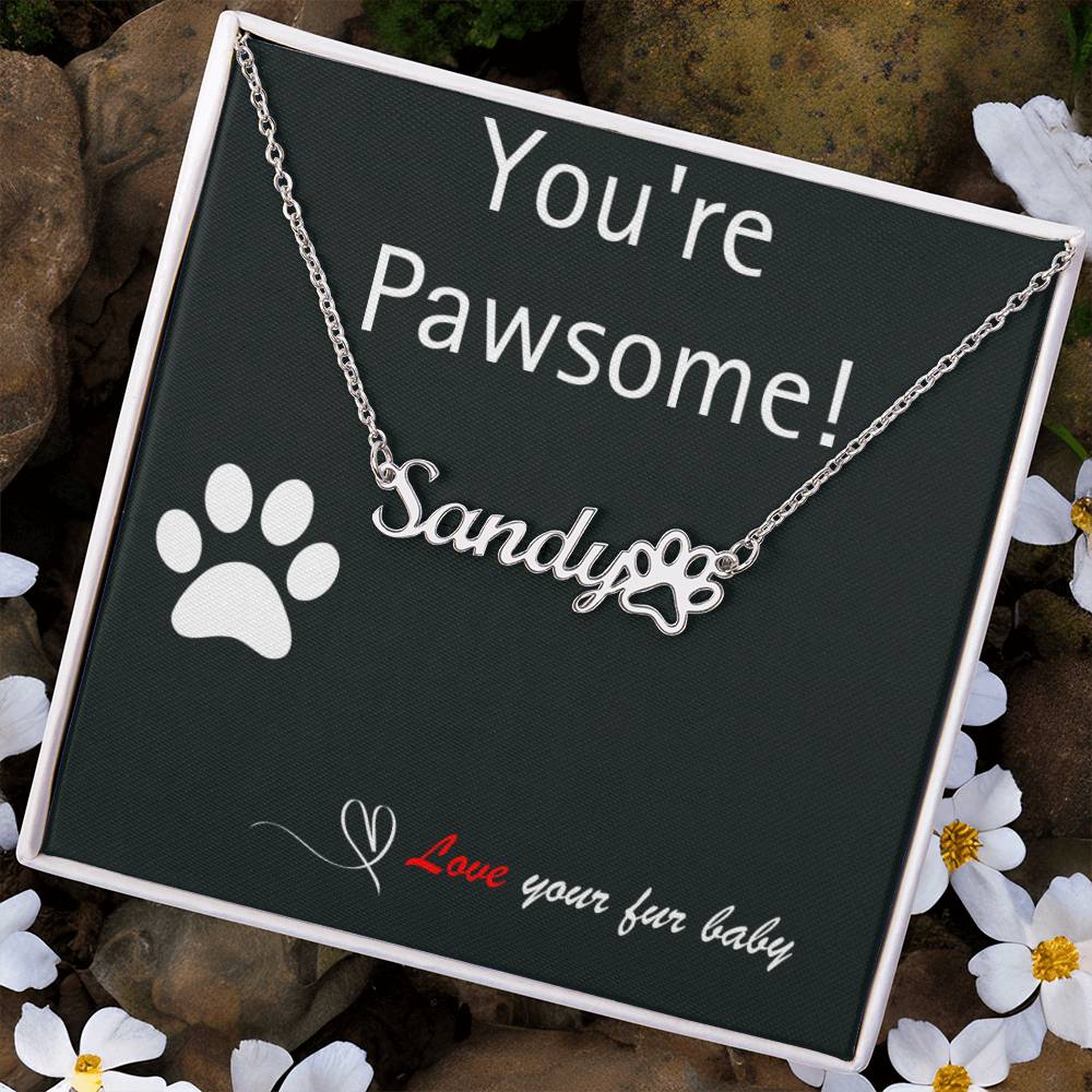Pet Parent - Perfect Paw Print Necklace