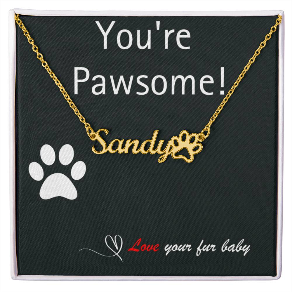 Pet Parent - Perfect Paw Print Necklace