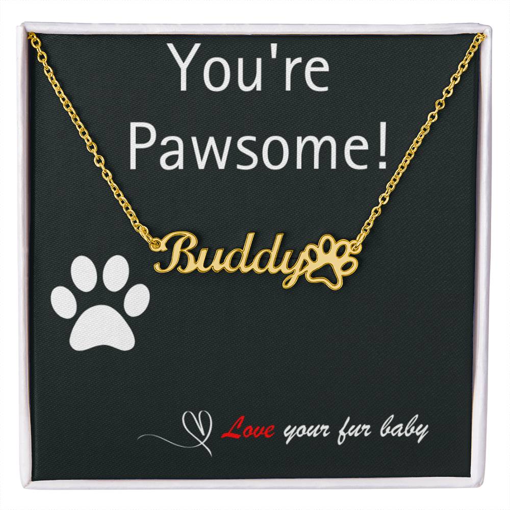 Pet Parent - Perfect Paw Print Necklace