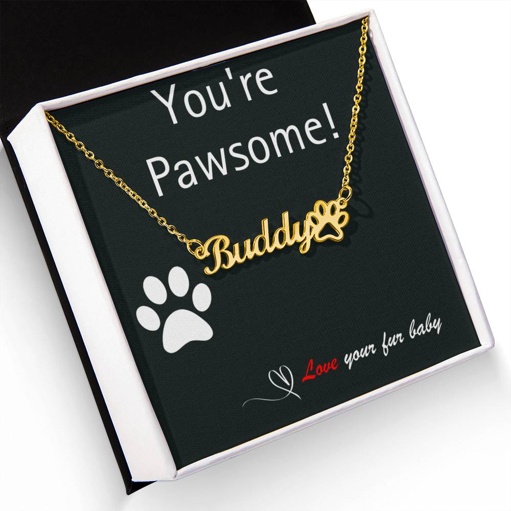 Pet Parent - Perfect Paw Print Necklace