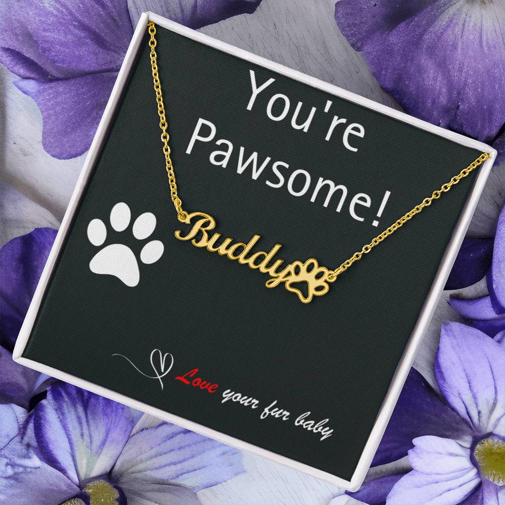 Pet Parent - Perfect Paw Print Necklace