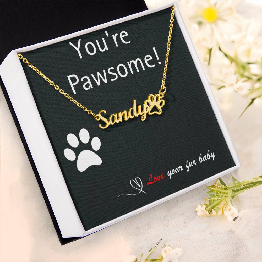 Pet Parent - Perfect Paw Print Necklace