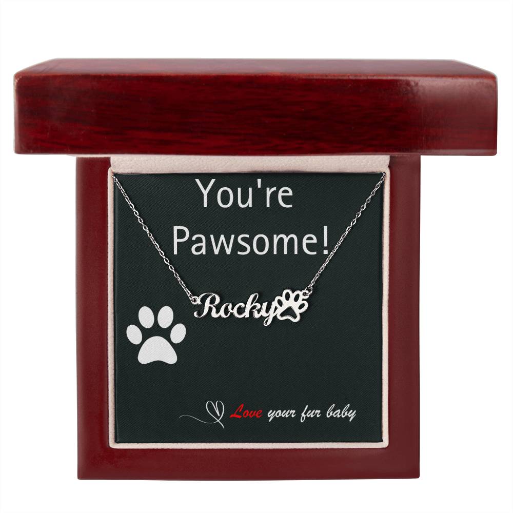 Pet Parent - Perfect Paw Print Necklace