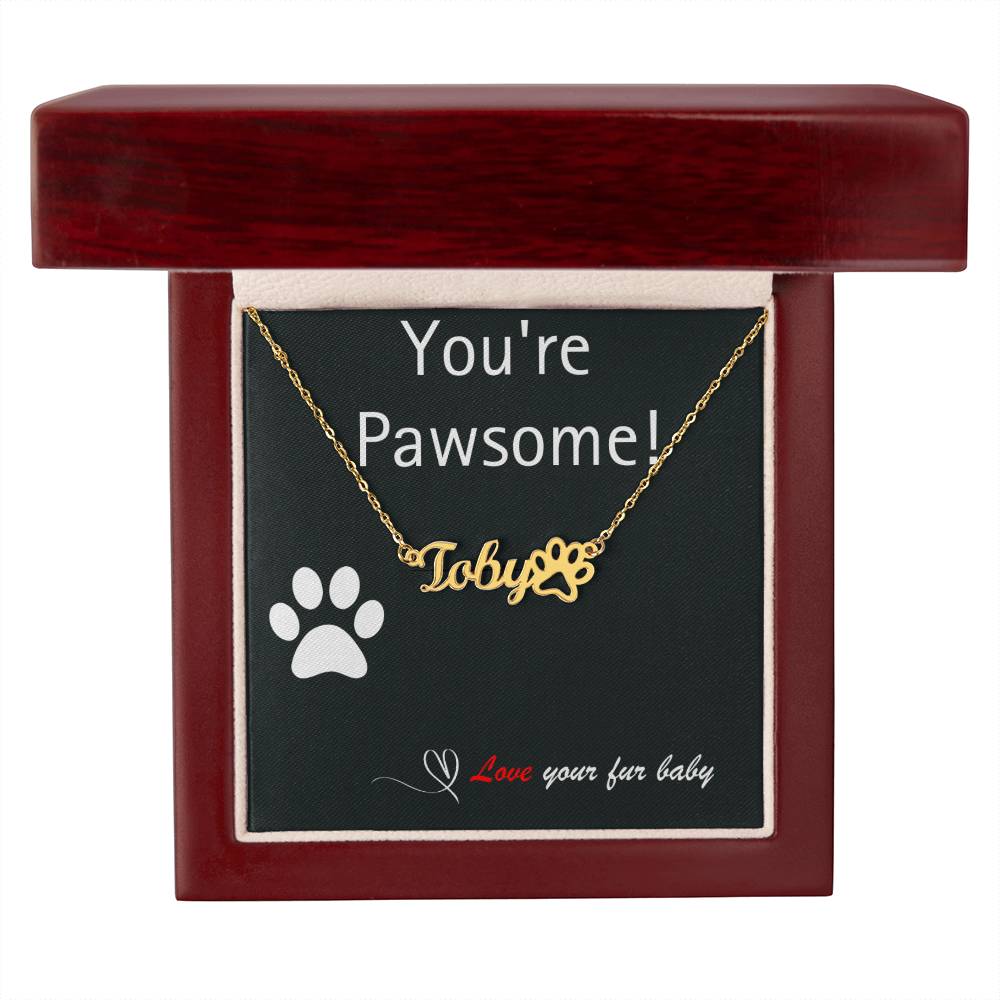 Pet Parent - Perfect Paw Print Necklace