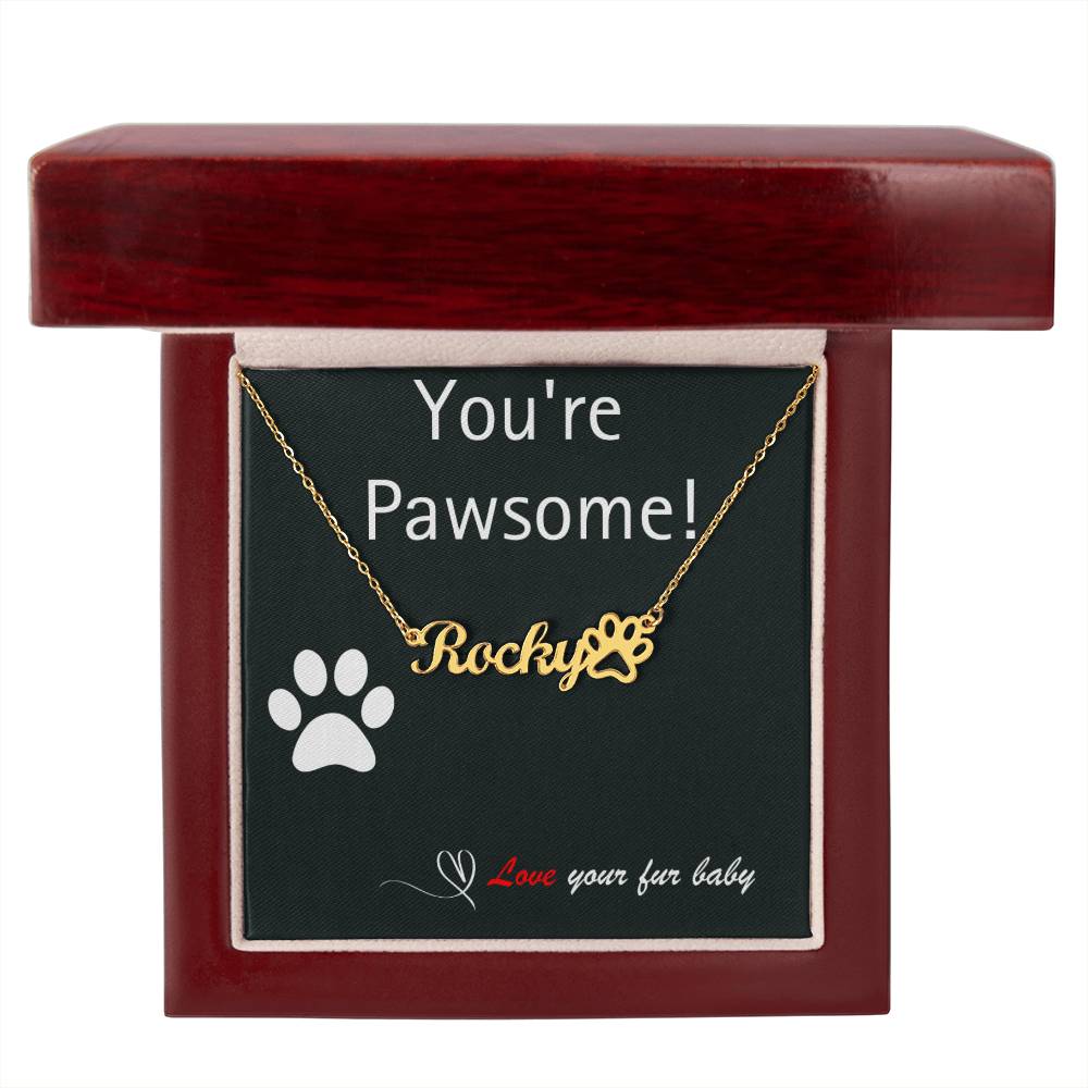 Pet Parent - Perfect Paw Print Necklace