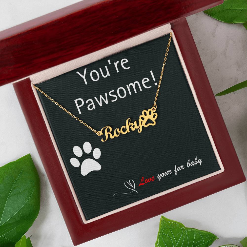 Pet Parent - Perfect Paw Print Necklace