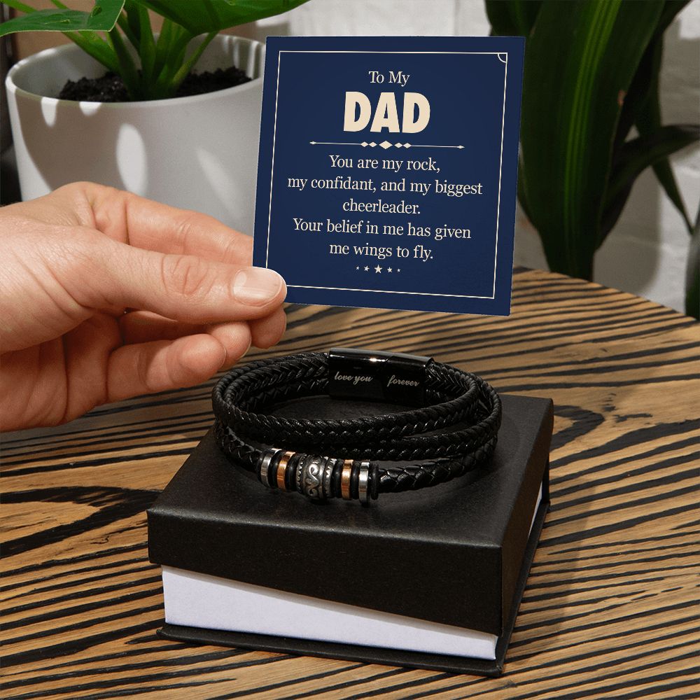 Pulsera de hombre "Te amo para siempre" 