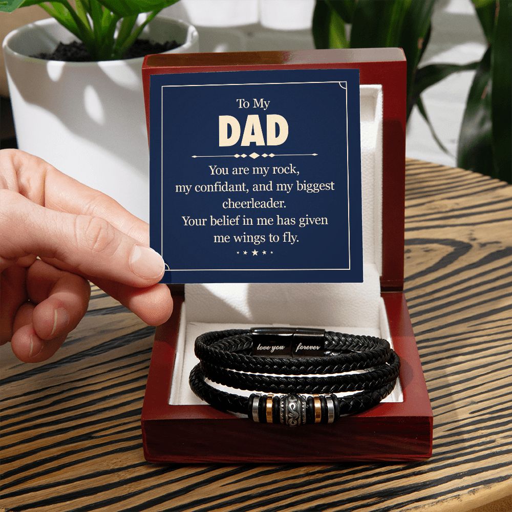 Pulsera de hombre "Te amo para siempre" 